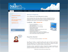 Tablet Screenshot of dublinlets.ie